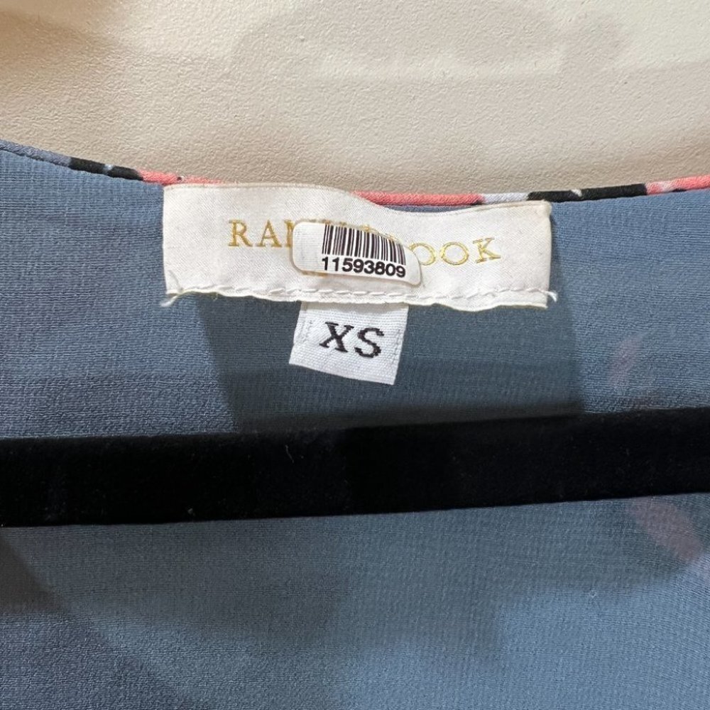 Ramy Brook Gray Blue Floral Milene Dress $465 - Picture 9 of 14